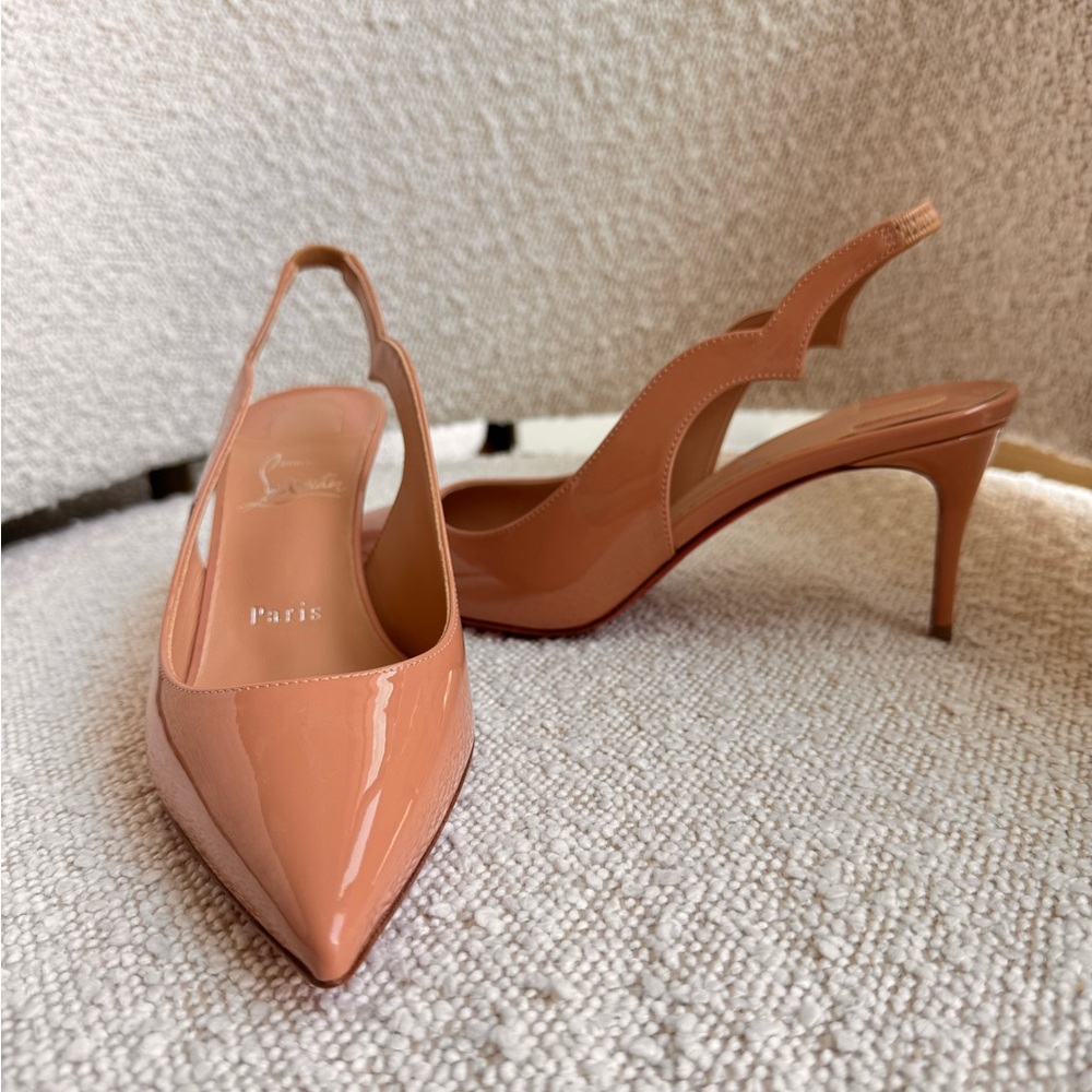 BNIB- never worn Christian Louboutin slingback heels - Picture 3 of 4